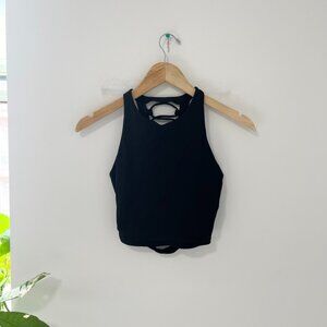 Alo Yoga Black Strappy Back Sports Bra Size XS